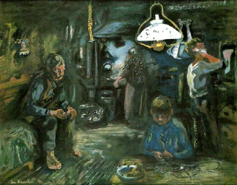 Eric Hallstrom lordagskvall i lappmarken china oil painting image